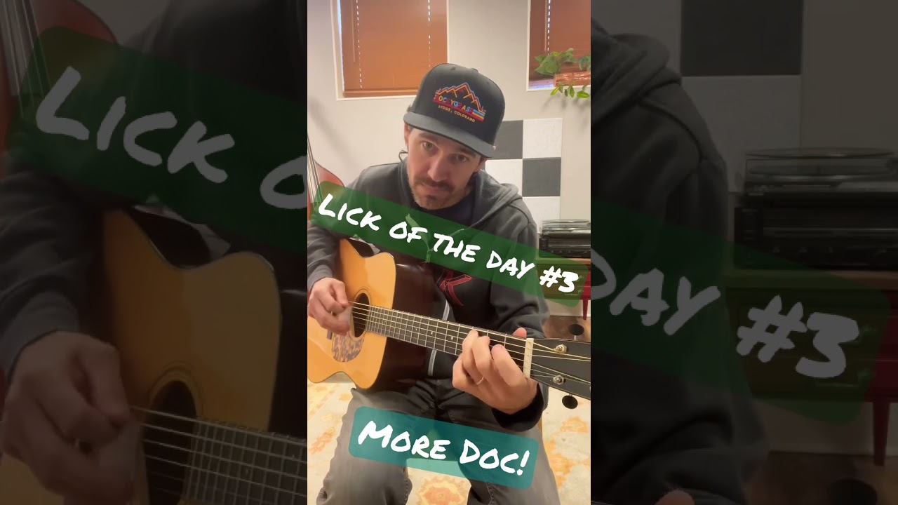 #docwatson #lickoftheday #bluegrass #aminor #musicwithryan