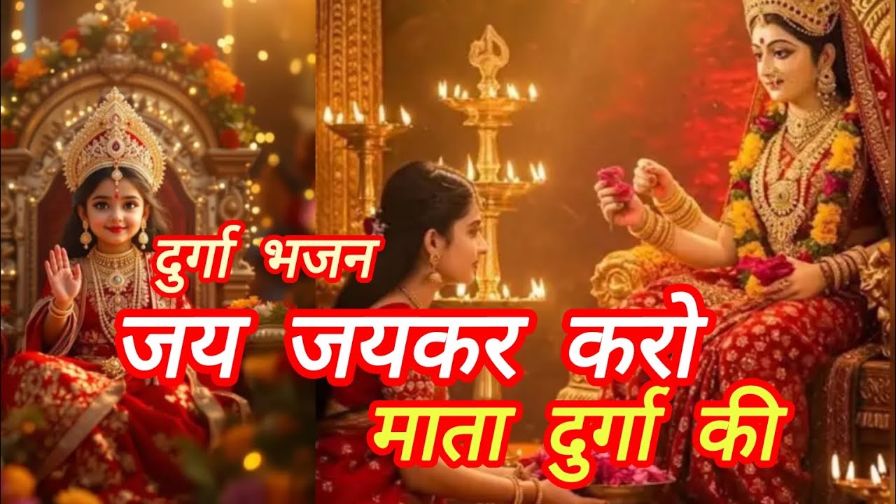 जय जयकर करो मां दुर्गा की। Jay jaikar karo man durga ki। दुर्गा माता भजन#viral #trending 
