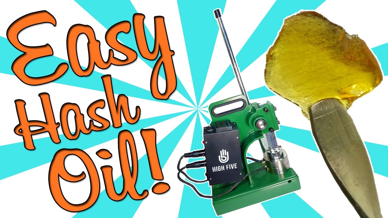 HOW TO EASILY MAKE HASH OIL/ROSIN (High5 Rosin Press Review)