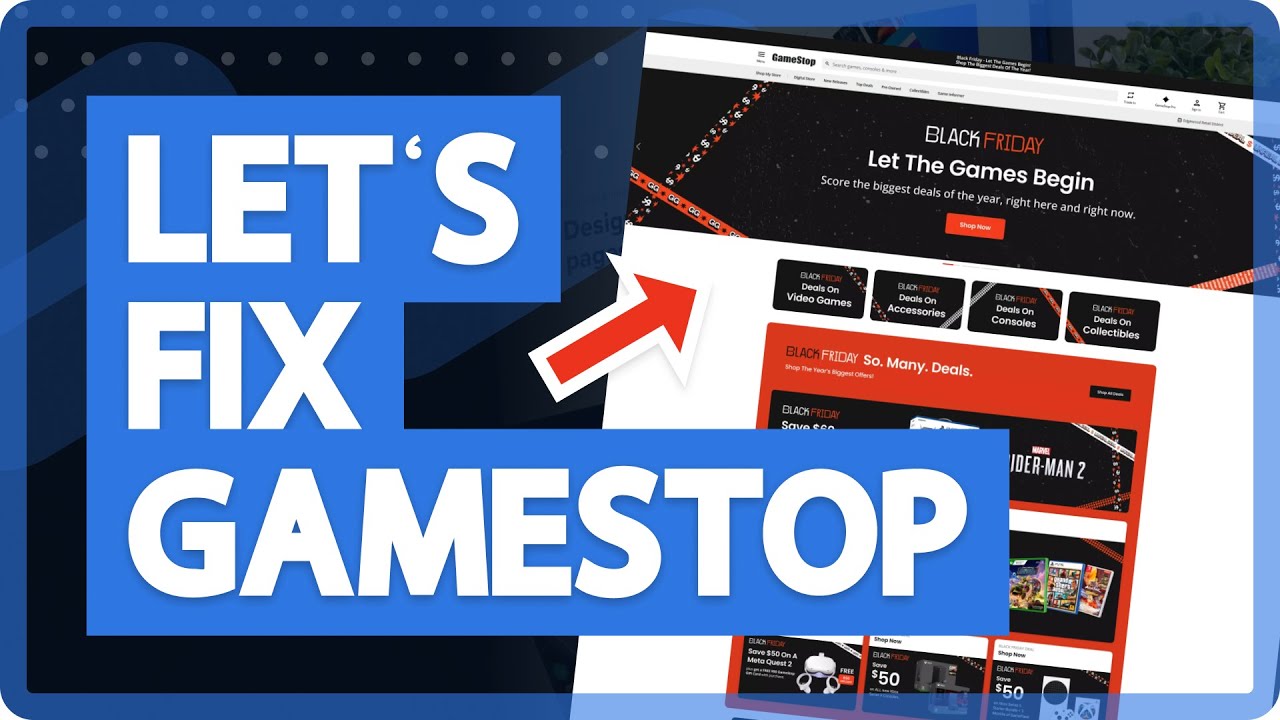 I redesigned GameStop for Black Friday | Speed UX/UI Design