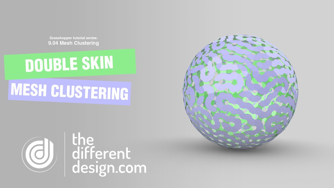 Create a Double Skin Mesh Clustering Pattern (Grasshopper Tutorial)