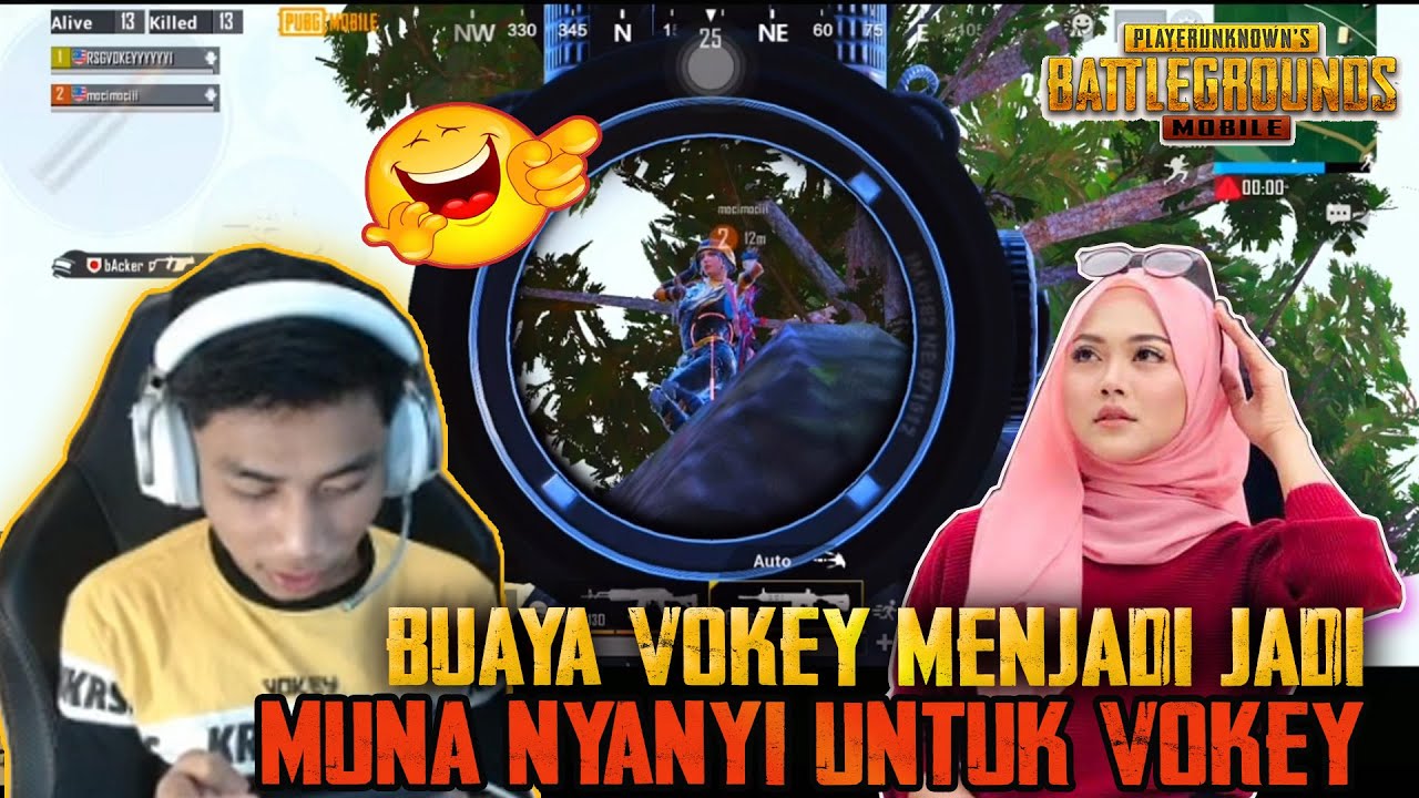 Buaya Vokey Auto Kembali | Muna Nyanyi Merdu Sangat Untuk Vokey kat Sanhok | PUBG Mobile Malaysia