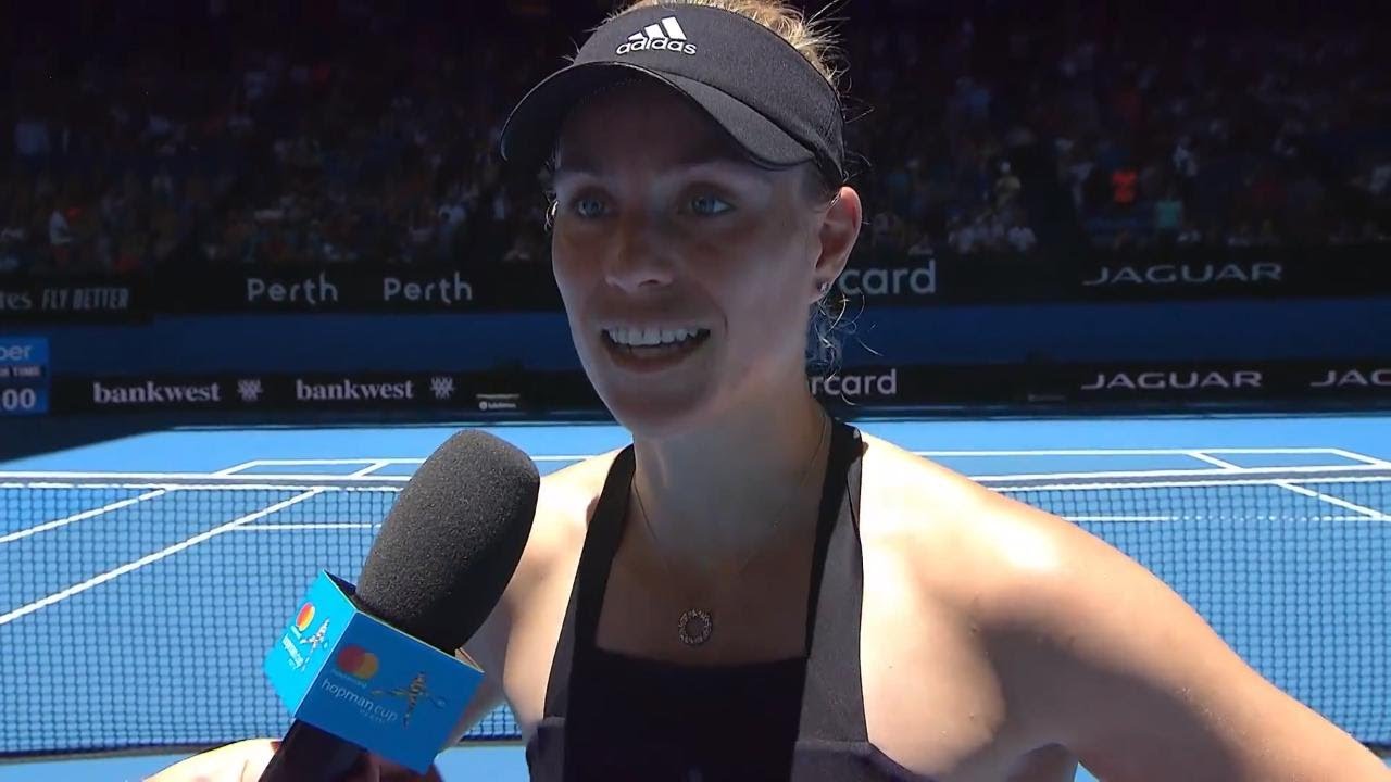 Angelique Kerber on-court interview (RR) | Mastercard Hopman Cup 2019
