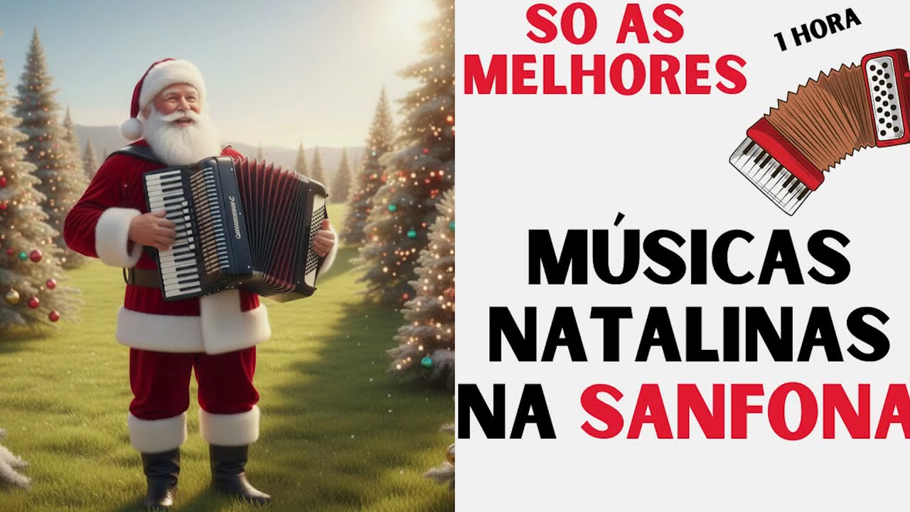 🎄 Natal na SANFONA (gaita, acordeon) - Mais de 1 Hora de Músicas Instrumentais para Festas 🎶