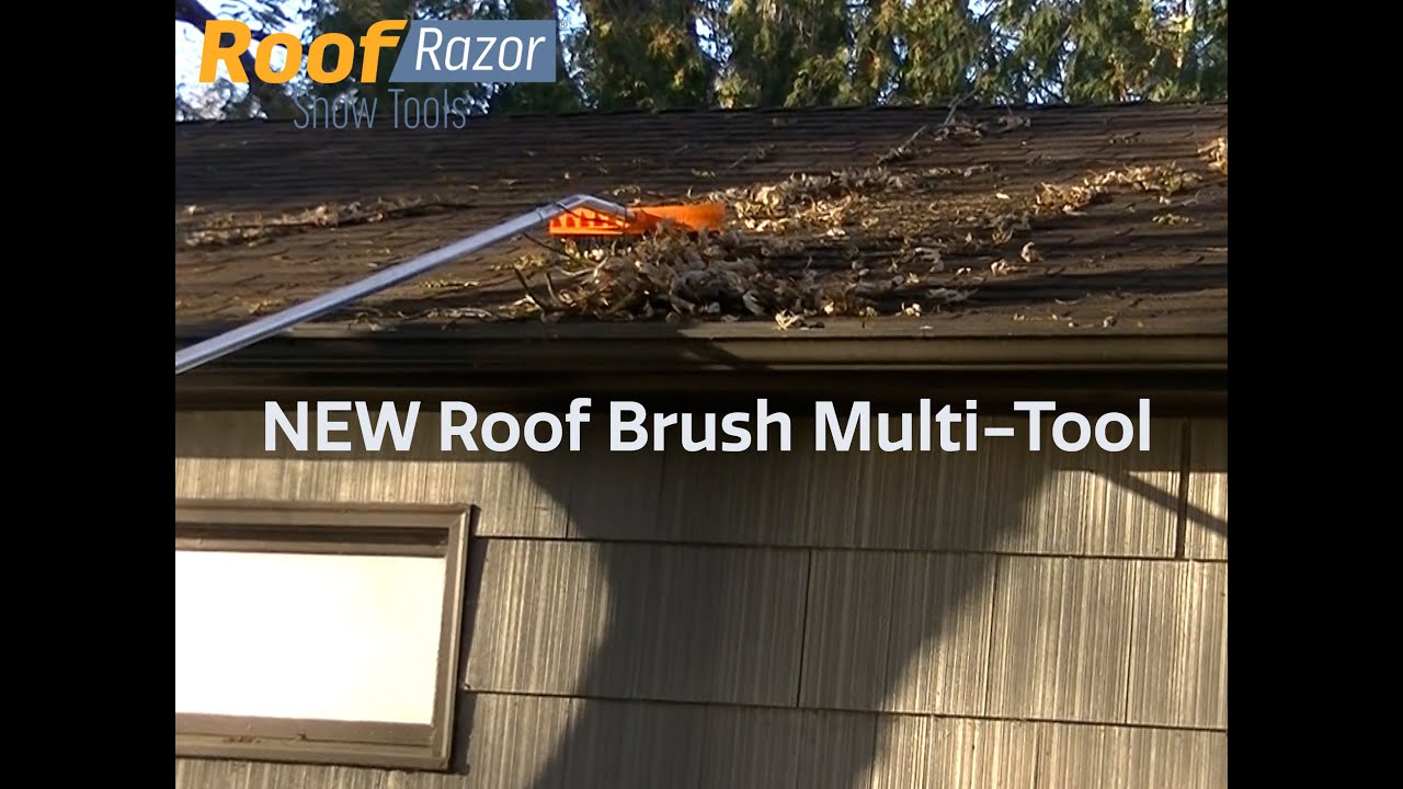 Roof Razor Roof Brush Roof Rake Snow to Leaves it Does it All