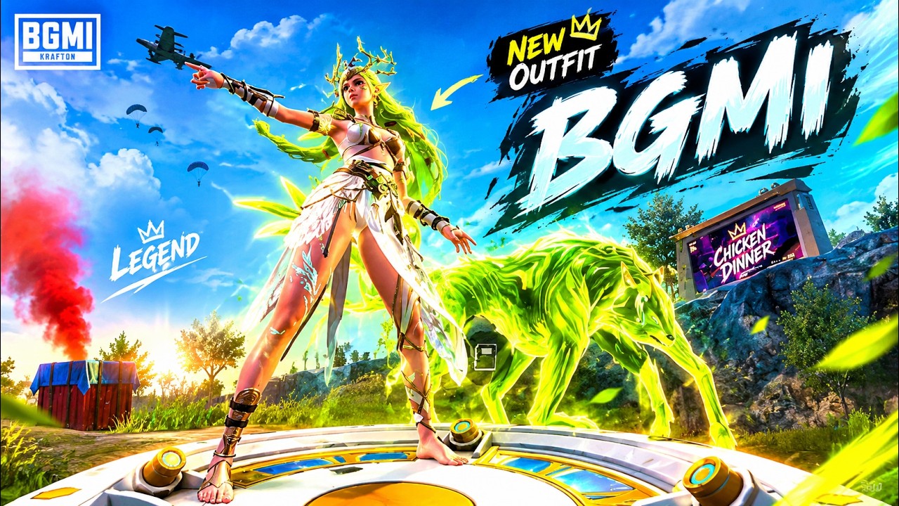 BGMI NEW OUTFIT 🔥😍 | This Outfit Is OP! 💚🐺 | BGMI Gameplay