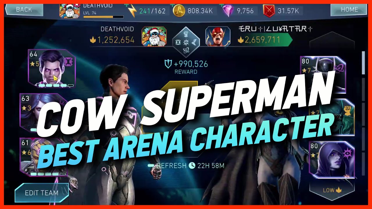 Injustice 2 Mobile | COW Superman Is The Best Character for Arena