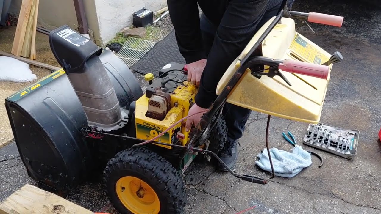 Snowblower back firing and leaking fuel