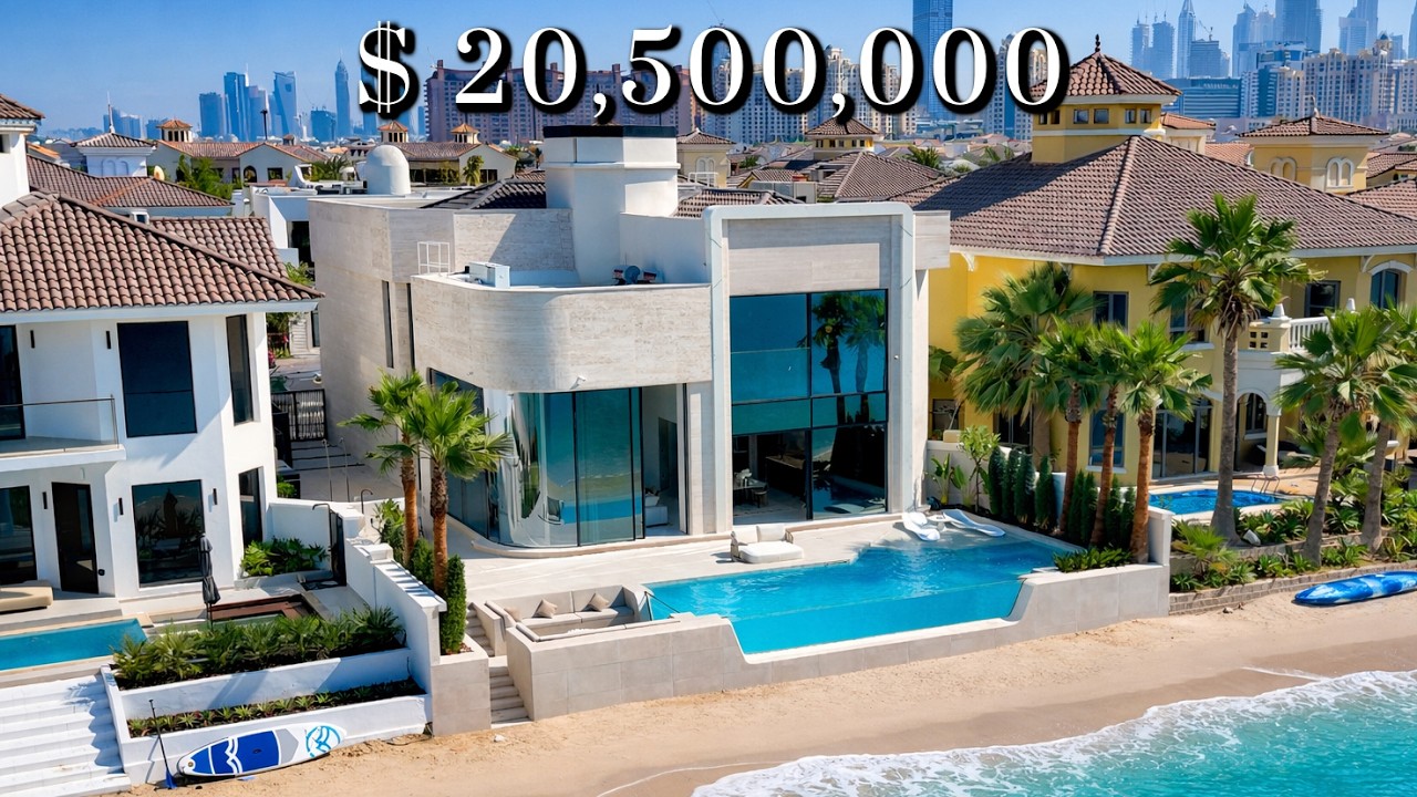Inside a $20,500,000 Phenomenal Ultra Luxury Beachside Villa - Palm Jumeirah, Dubai