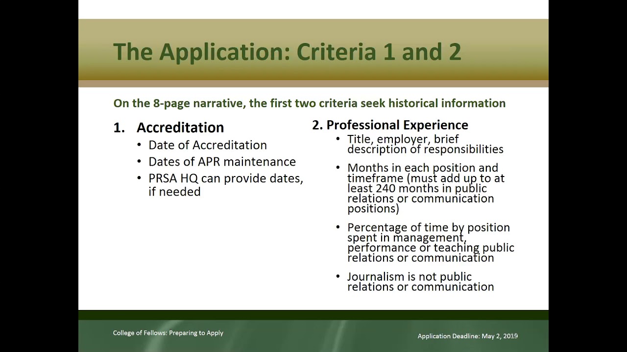 How to Apply to the College of Fellows: Webinar Recording