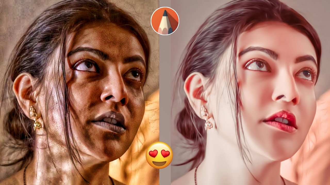 Oily Face Smooth Editing 🔥 | Smooth Skin HDR Secret Tricks | Photo Editing | Sketchbook Editing