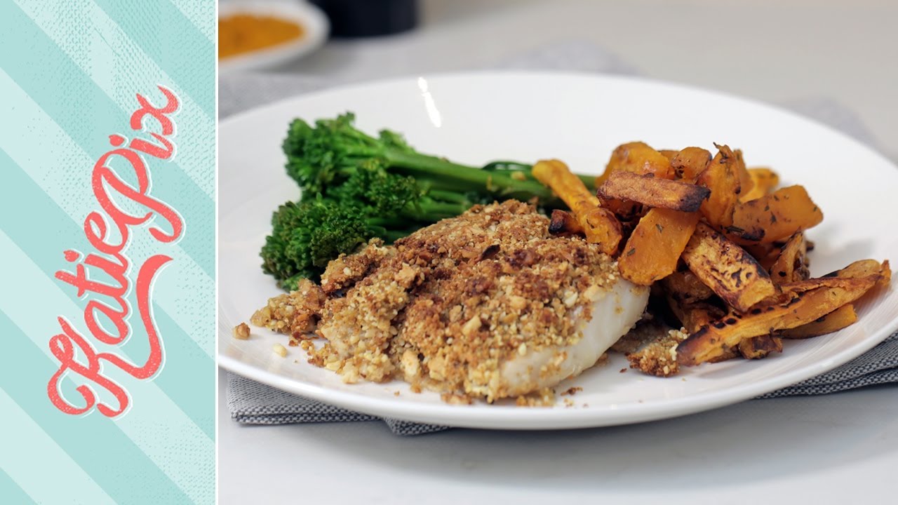 Super Food Fish & Sweet Potato Wedges Recipe | #AD | Katie Pix