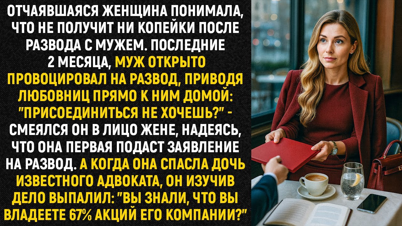 Отчаявшаяся женщина понимала, что не получит ни копейки после развода с мужем. Последние 2 месяца...