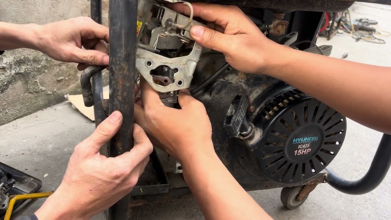 HƯỚNG DẪN CÁCH THAY CHẾ HOÀ KHÍ MÁY PHÁT ĐIỆN XĂNG 5KW   ☎️ 0982133271