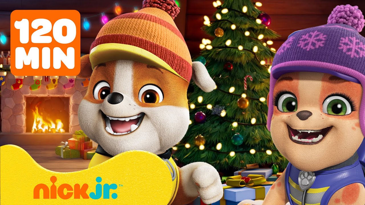 Rubble & Crew | ¡Rubble Construye Juguetes y Rescates Invernales! | 2 Horas | Nick Jr. en Español