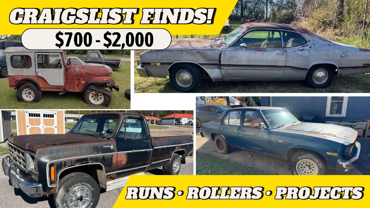 10 Craigslist Project Cars Under $2,000 &mdash; Muscle, V8s & Weird Classics