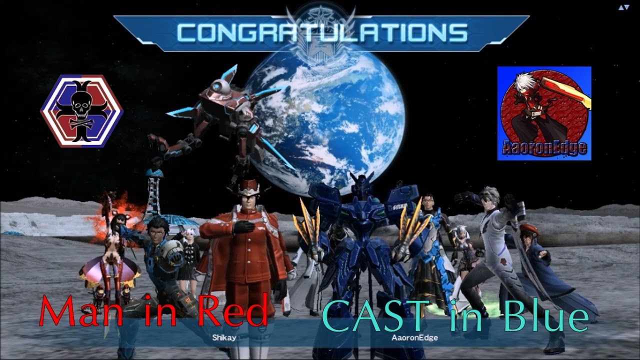 [PSO2] Man in Red, CAST in Blue, and Everything in Mess