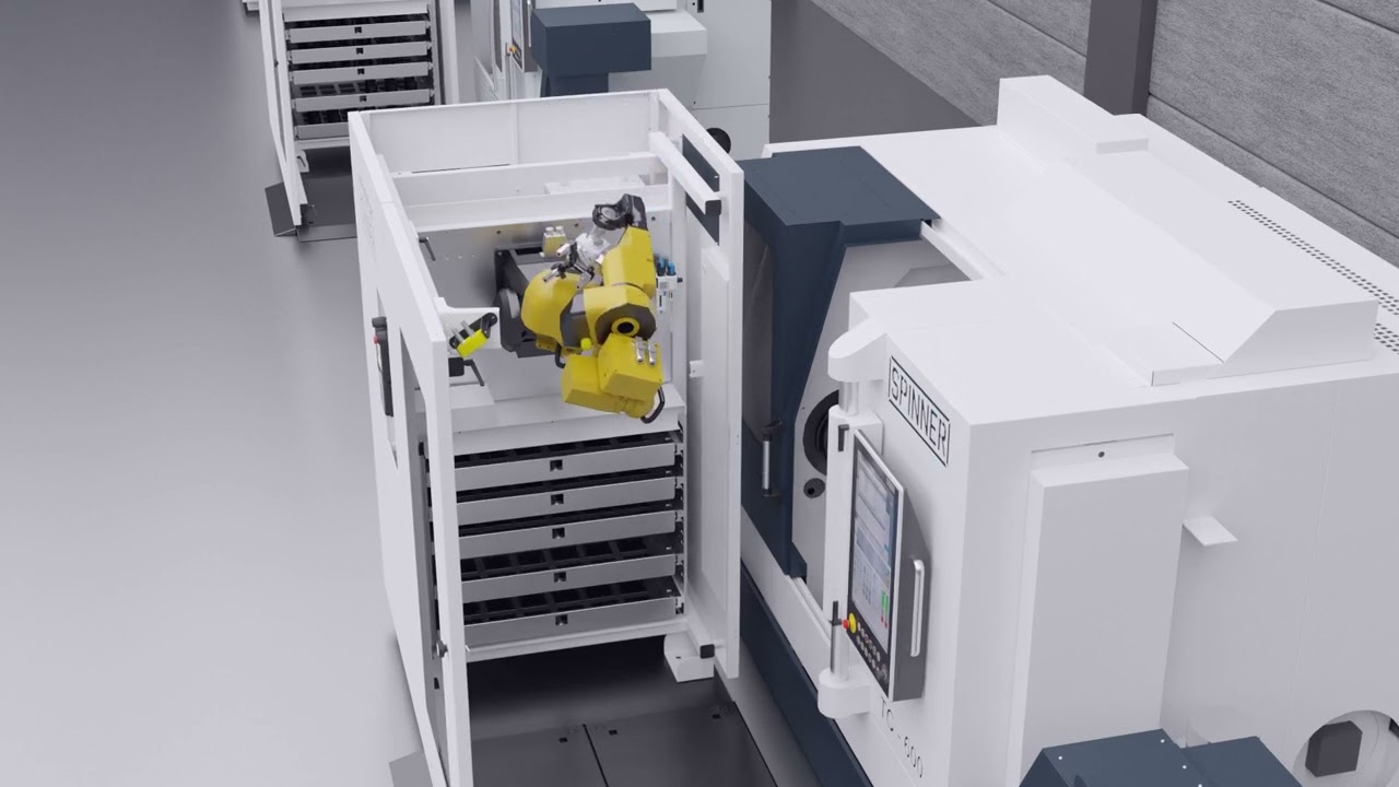 RoboBox Automation Kit on Spinner Lathe