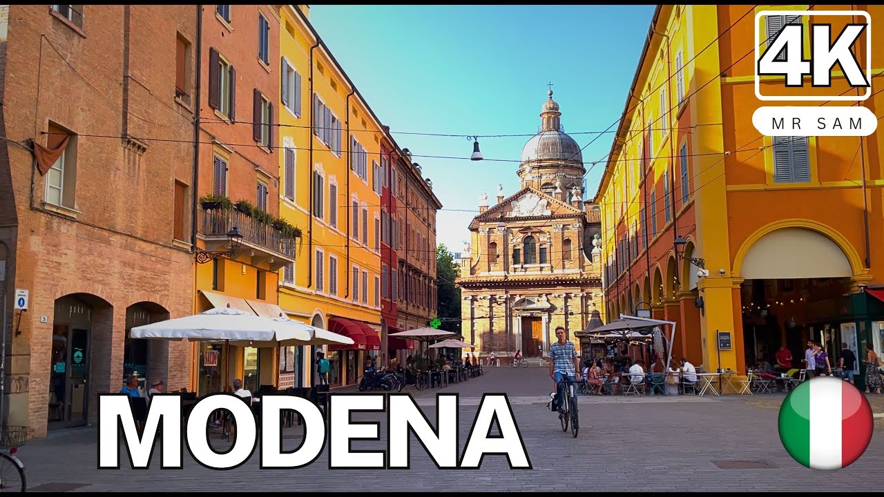 Modena, Italy  🇮🇹 walking tour 4K | A charming town in the Emilia-Romagna region