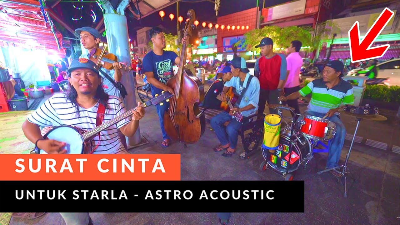 SURAT CINTA UNTUK STARLA - Main Drum-nya Asik bgt Mirip Lagu Aslinya (ASTRO ACOUSTIC) Pengamen Jogja