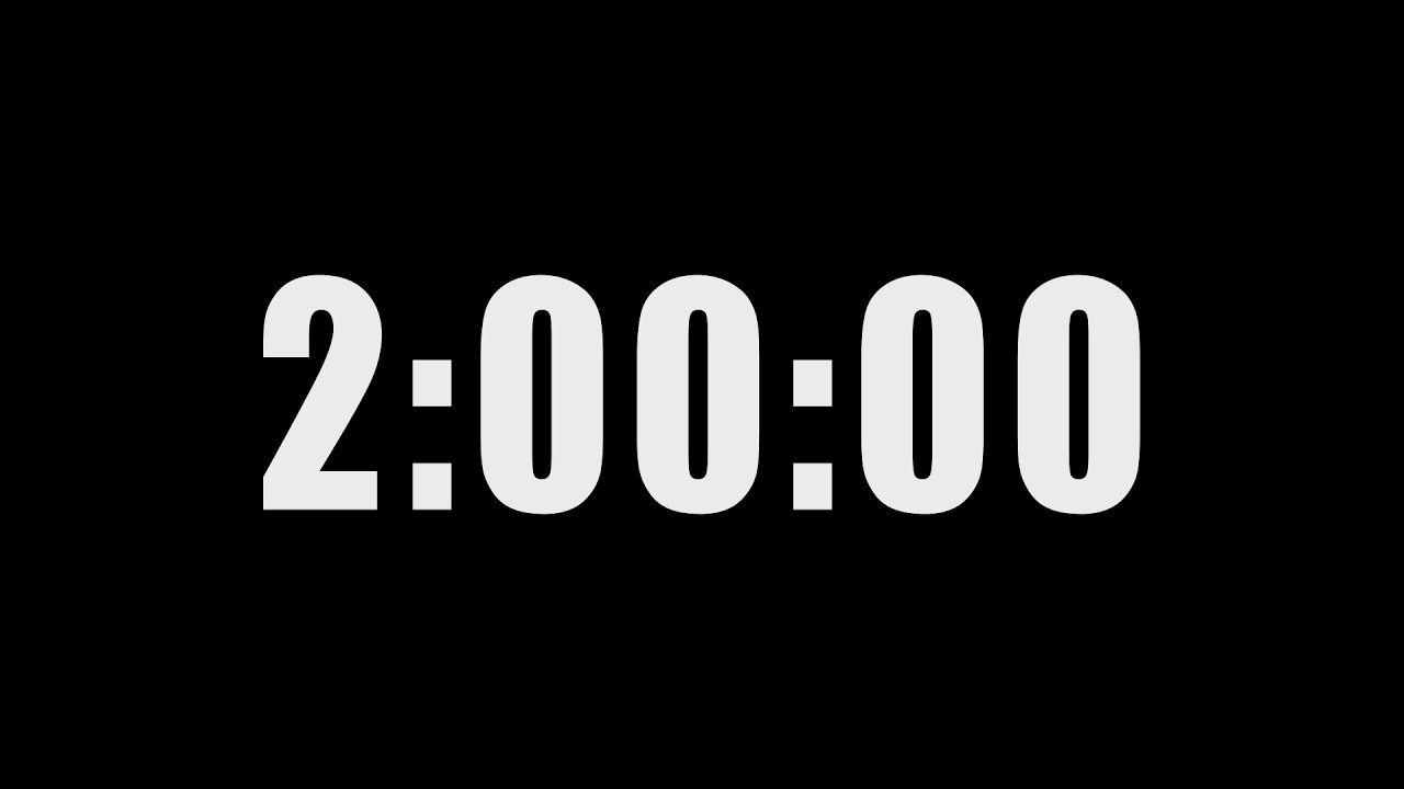 2 Hour Countdown Timer &ndash; 120 Minutes