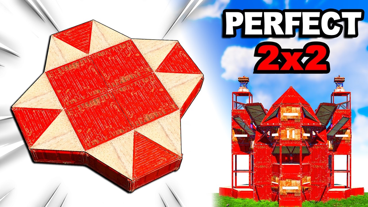 (NEW) PERFECT 2x2 Expansion / 3 WALLS to MAIN / Rust Base Design (2026)
