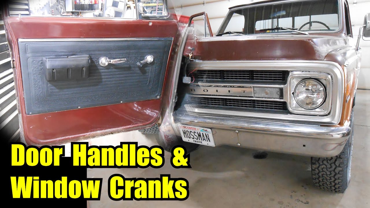 70 Chevy Truck Interior Door Handles & Window Crank