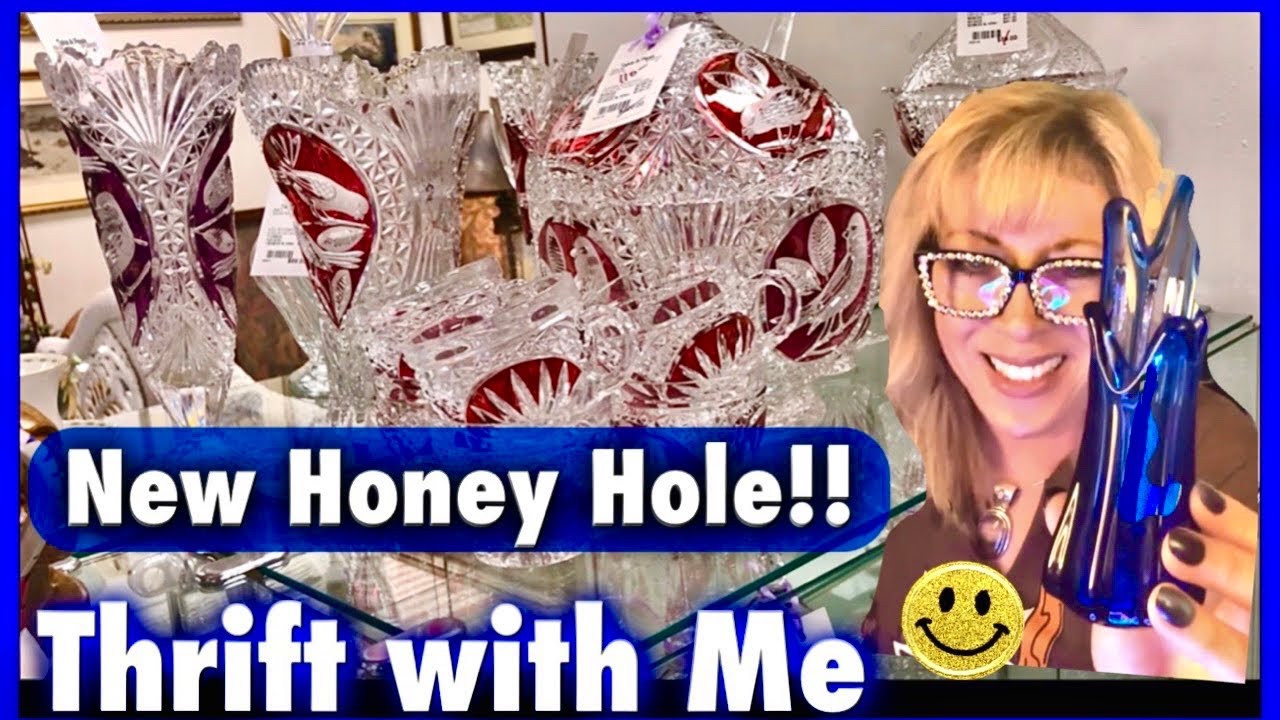 Crazy Thrift Lady ✨ New Honey Hole Thrift with me