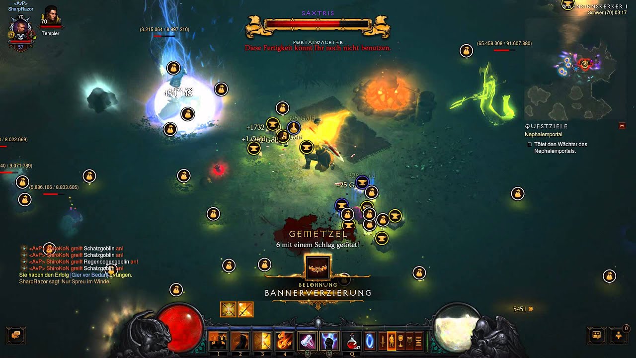 [Diablo 3 Reaper of Souls] Schatzgoblins on mass