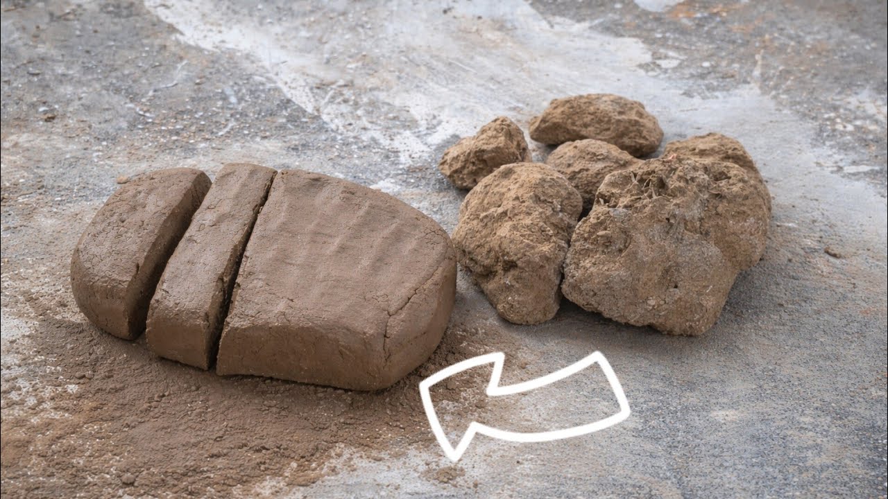 Easy way to making clay 🤎 | clay asmr | #satisfying #asmrrelaxation #experiment #claycrushing 