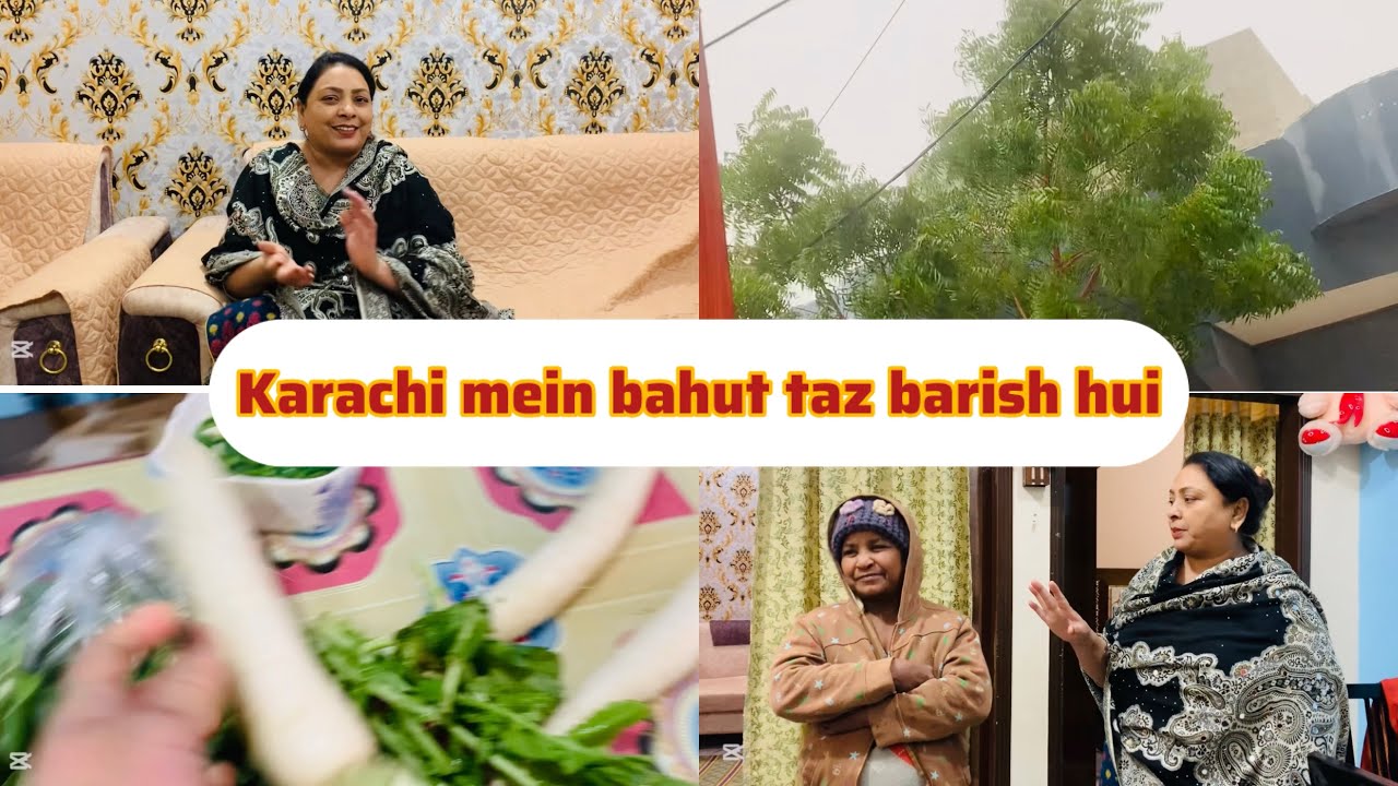 Karachi mein bahut taz barish hui(shahnaz vlog)