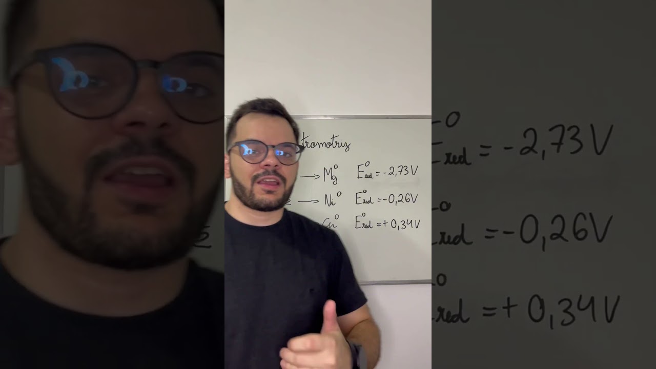 Veja como &eacute; f&aacute;cil descobrir quem sofre redu&ccedil;&atilde;o e oxida&ccedil;&atilde;o em uma pilha. #quimica #espcex #pilhas
