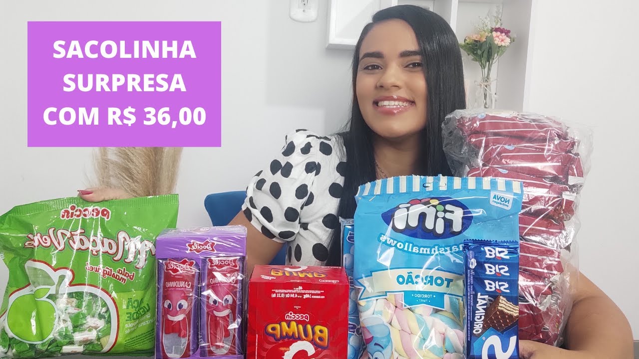 SACOLINHA SURPRESA GASTANDO R$ 36,00
