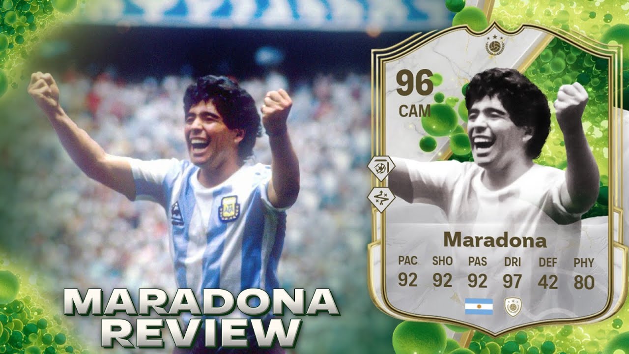¿LA MEJOR CARTA DE FC 25? 🤯 96 MARADONA FC 25 GRASSROOT GREATS REVIEW