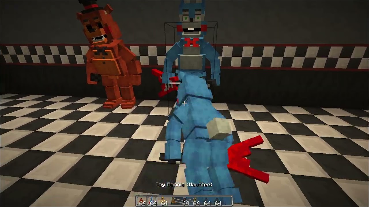 Minecraft FNaF - Changing Freddy Fazbears To FNaF 6!