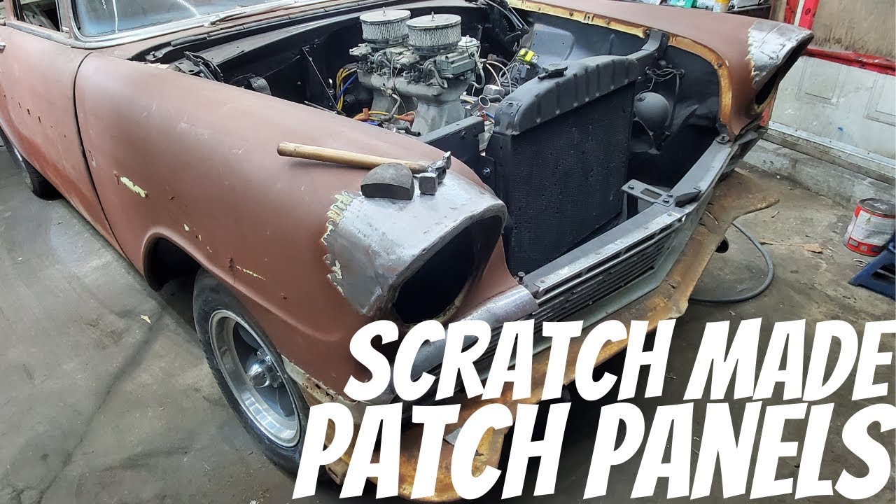Fender Repair - Scratch Building Fender Patch Panels On A 1956 Chevy.