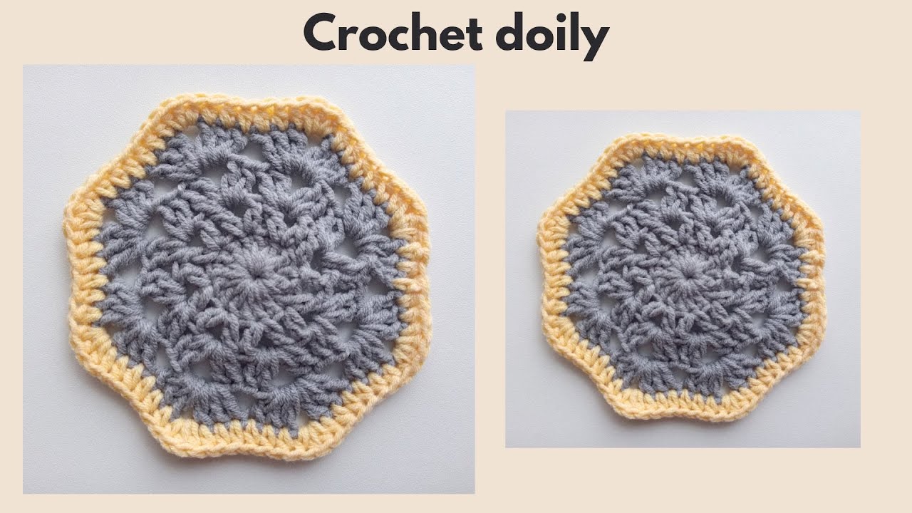 Easy crochet doily - tutorial