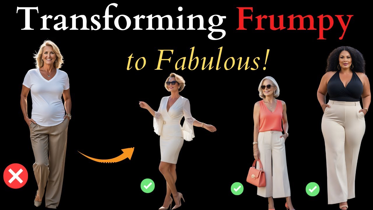 Style Mistakes - How Not To Look Frumpy After 40 - Elegance Over 40, 50 & 60