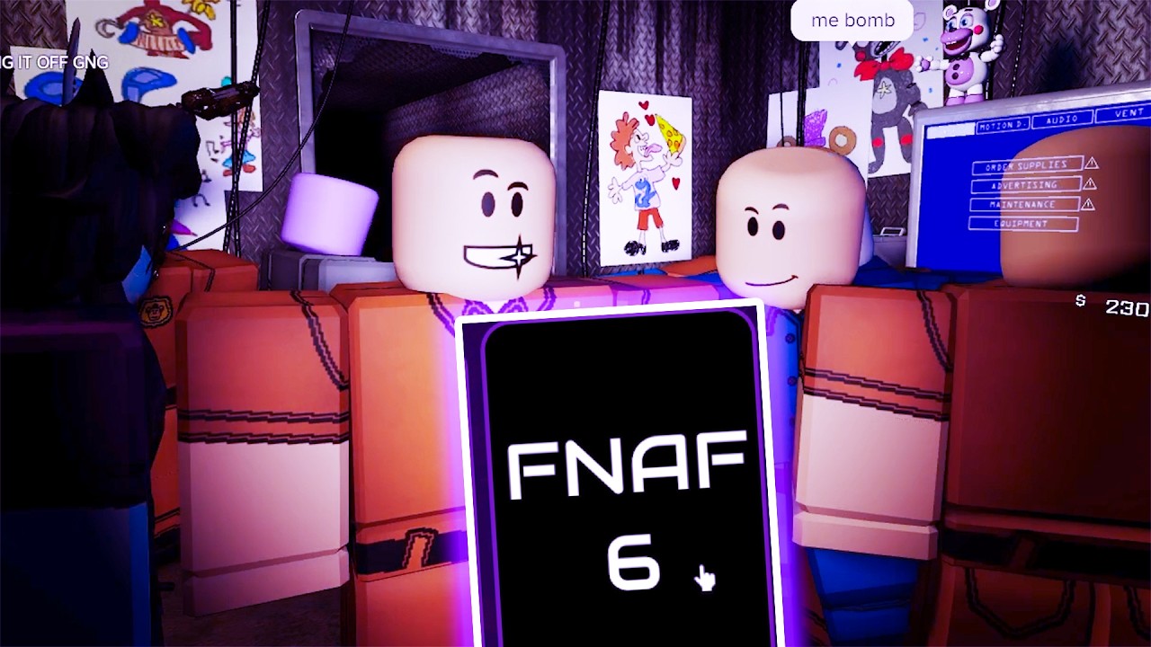 Roblox Fnaf Coop Fnaf 6 Vs 10 People...