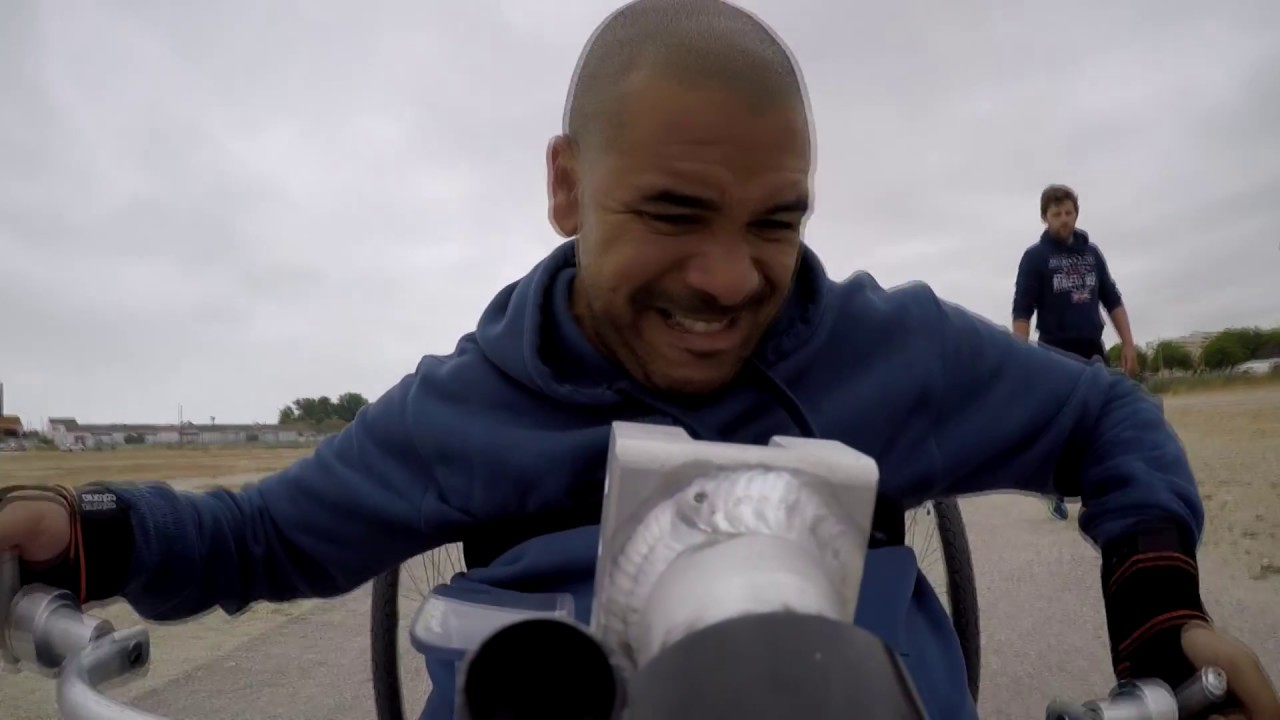 Quadriplegic - Handbike - Never give up