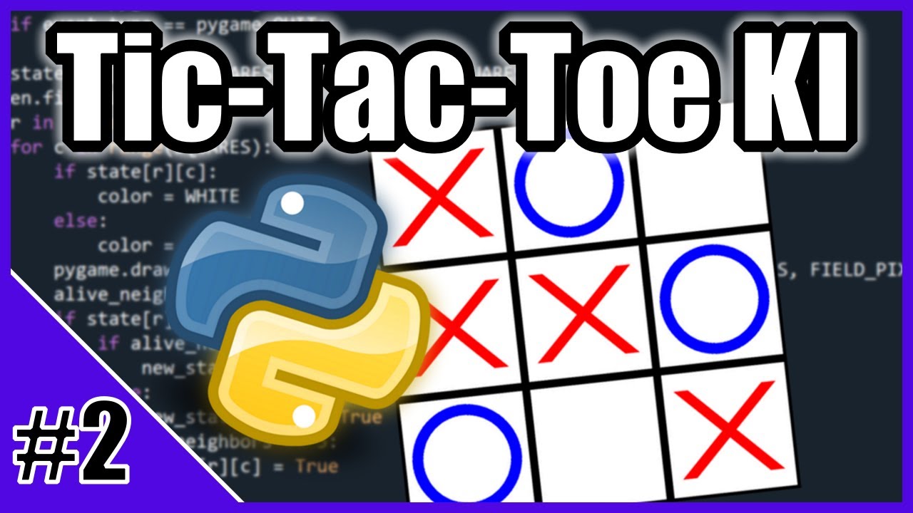 Unbesiegbare Tic-Tac-Toe KI in Python programmieren #2 | Den Spielstand visualisieren