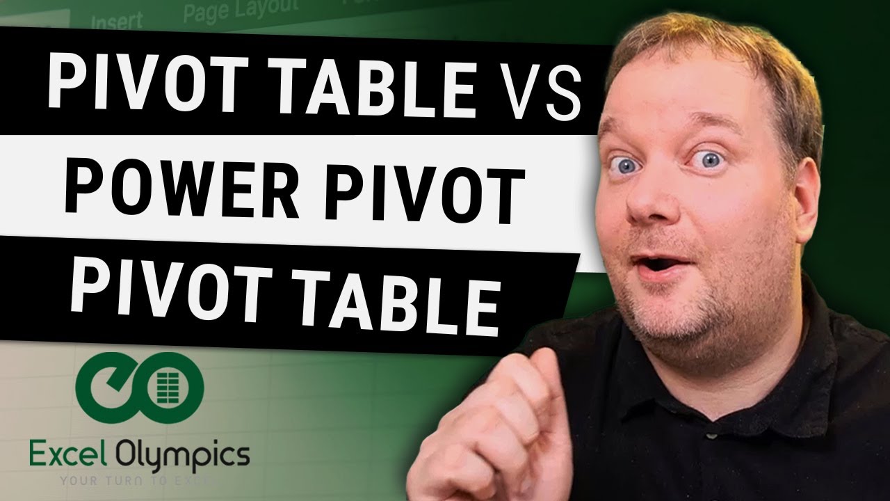 Сводная таблица против сводной таблицы на основе Power Pivot