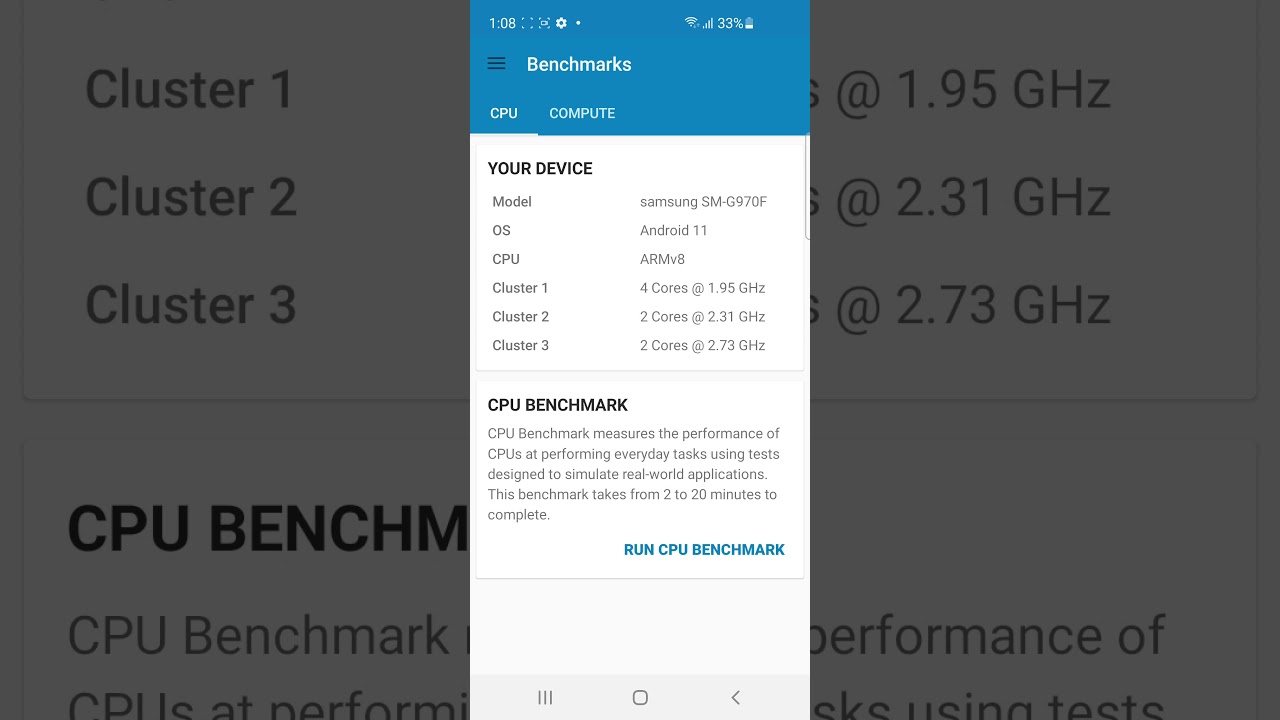 Samsung Galaxy S10e SM-G970F Benchmark