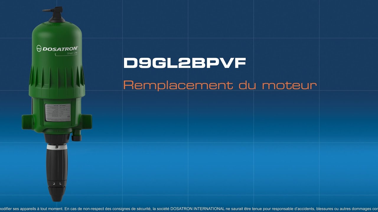 Maintenance D9GL2 - Remplacement du moteur