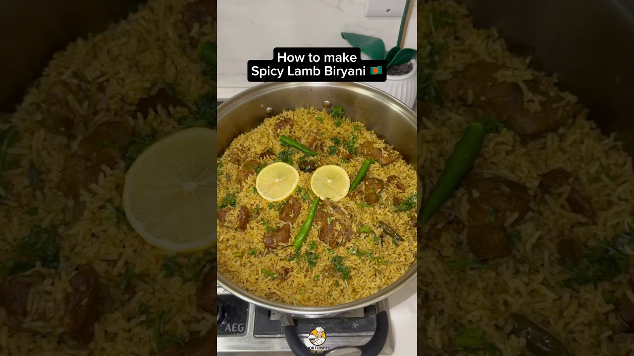 Spicy Lamb Biryani Recipe! 😋🇧🇩