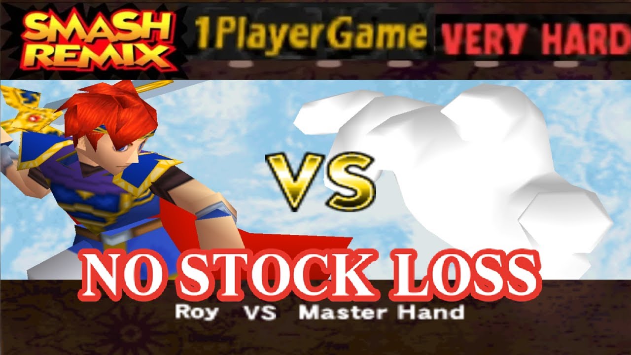 Smash Remix - Classic Mode Gameplay with Roy (VERY HARD) No Stock Loss