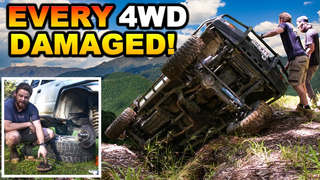 FRONT END EXPLODES in a creek... Jocko and the boys vs. Coffs Harbour's WILDEST 4WD tracks!