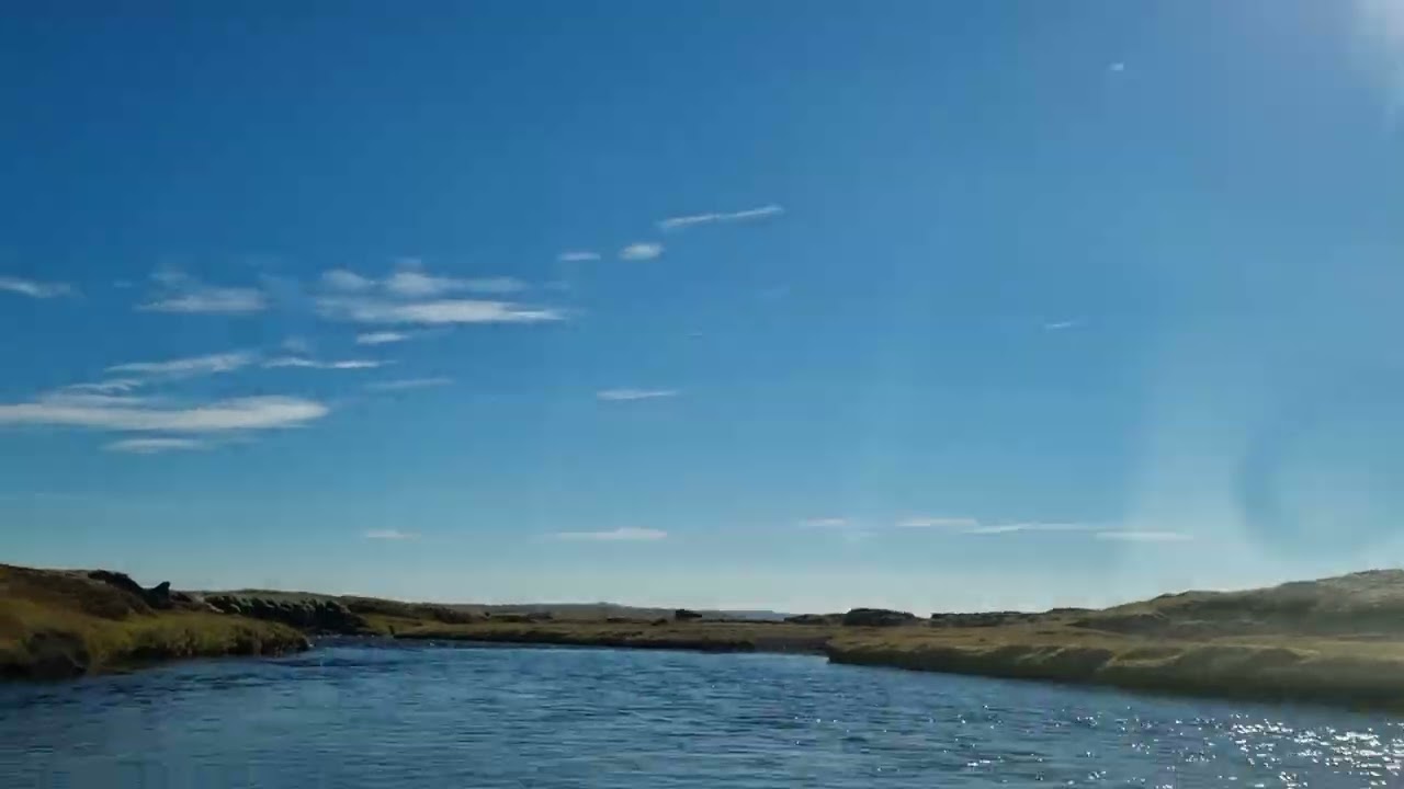 Fjallabaksleid Nyrdi . F208. River crossing. Iceland.