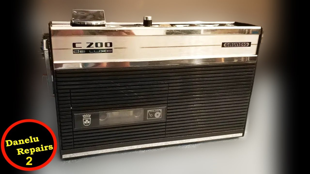 Retro Cassette recorder Grundig C200 de LUXE, 1968
