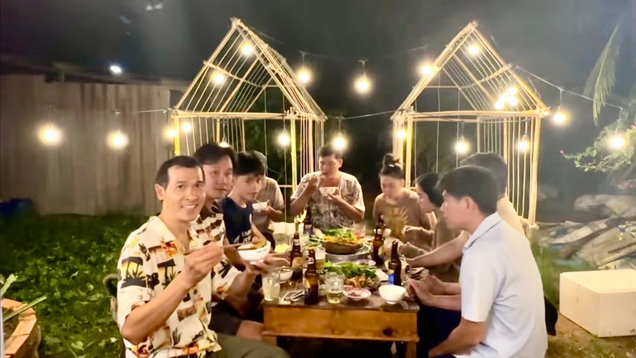 CHẾ BIẾN MÓN ĂN NGON - NGỒI NHẬU TRƯỚC KHUNG CẢNH TUYỆT VỜI _ CHÒI LÁ QUÊ T 137